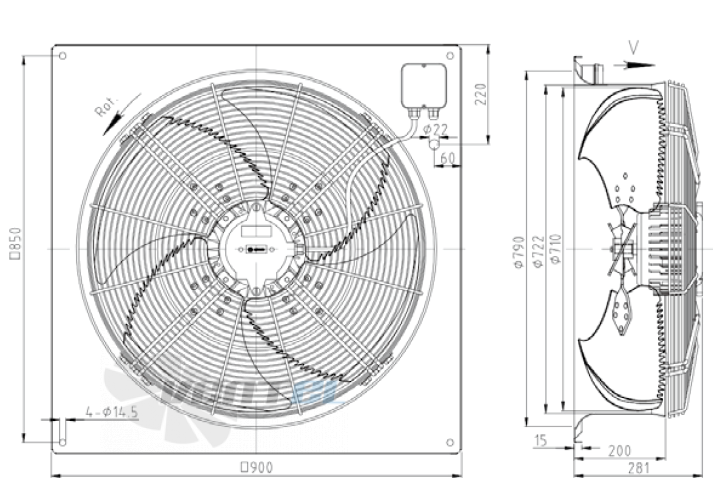 KEMAO KEMAO ODS710C-200B4.6D.V-01B 0.75 КВТ - описание, технические характеристики, графики