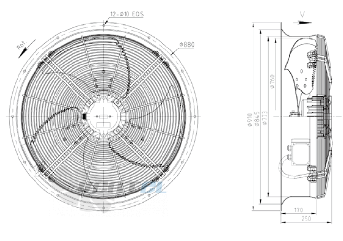 KEMAO KEMAO ODS760C-160B3.6D.V-03B 0.75 КВТ - описание, технические характеристики, графики