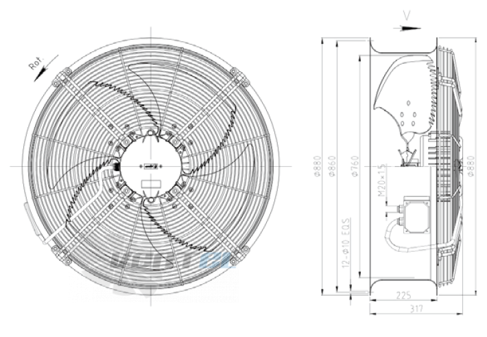 KEMAO KEMAO ODS760C-190B4.6D.V-03B 0.9 КВТ - описание, технические характеристики, графики