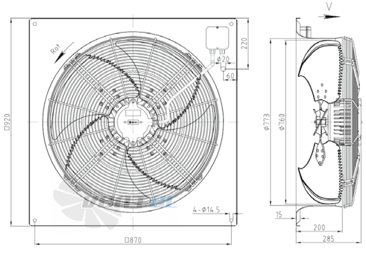KEMAO KEMAO ODS760C-215B4.AD.V-01B 0.55 КВТ - описание, технические характеристики, графики