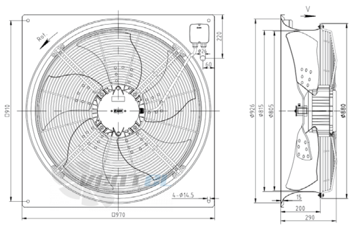 KEMAO KEMAO ODS800C-170B5.8D.V-01B 0.75 КВТ - описание, технические характеристики, графики