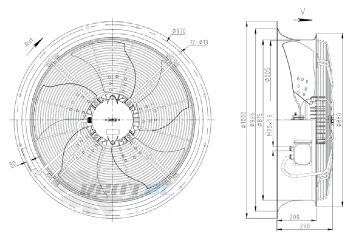 KEMAO KEMAO ODS800C-170B5.8D.V-03B 0.75 КВТ - описание, технические характеристики, графики