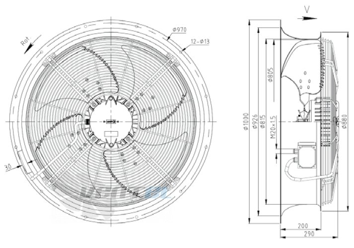 KEMAO KEMAO ODS800C-215B4.MD.V-03B 0.37 КВТ - описание, технические характеристики, графики