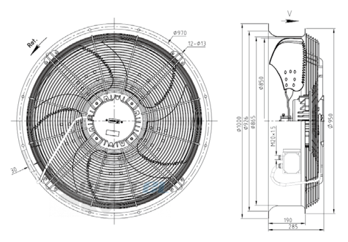 KEMAO KEMAO ODS850C-160B5.8D.V-03B 1.0 КВТ - описание, технические характеристики, графики