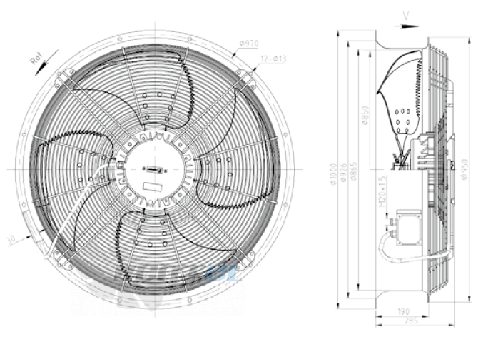 KEMAO KEMAO ODS850C-170B4.6D.V-03B 1.5 КВТ - описание, технические характеристики, графики