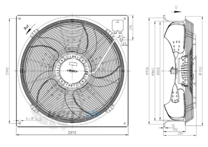 KEMAO KEMAO ODS850C-185B5.8D.V-01B2 1.0 КВТ - описание, технические характеристики, графики