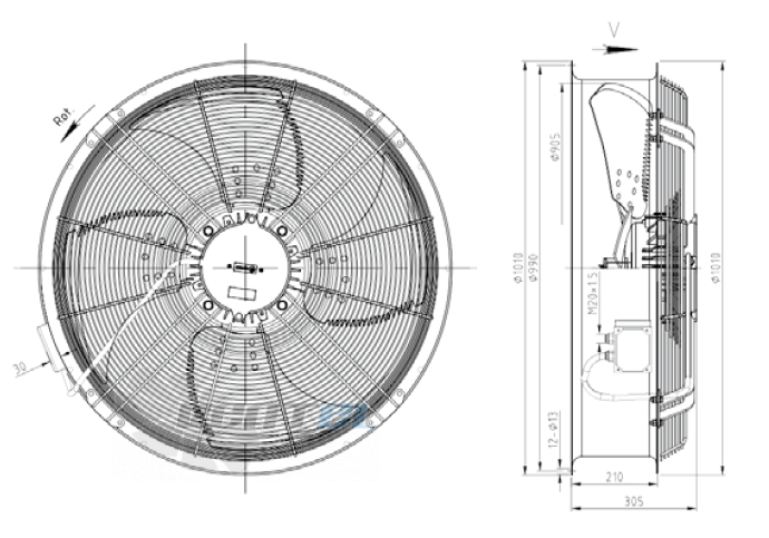 KEMAO KEMAO ODS900C-145B4.6D.V-03B 1.5 КВТ - описание, технические характеристики, графики