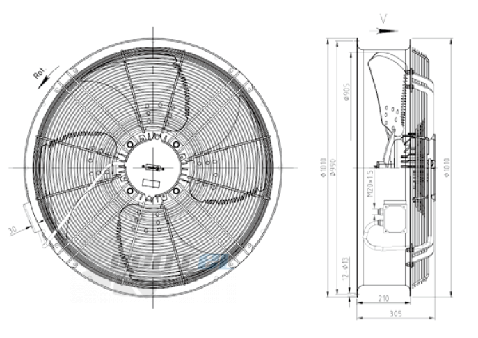 KEMAO KEMAO ODS900C-155B4.6D.V-03B 1.8 КВТ - описание, технические характеристики, графики