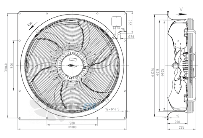 KEMAO KEMAO ODS900C-200B6.8D.V-01B 1.8 КВТ - описание, технические характеристики, графики