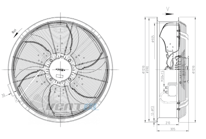 KEMAO KEMAO ODS900C-200B6.8D.V-03B 1.8 КВТ - описание, технические характеристики, графики