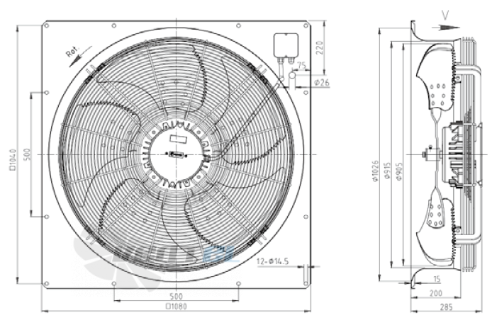 KEMAO KEMAO ODS900C-180B5.6D.V-01B 2.8 КВТ - описание, технические характеристики, графики