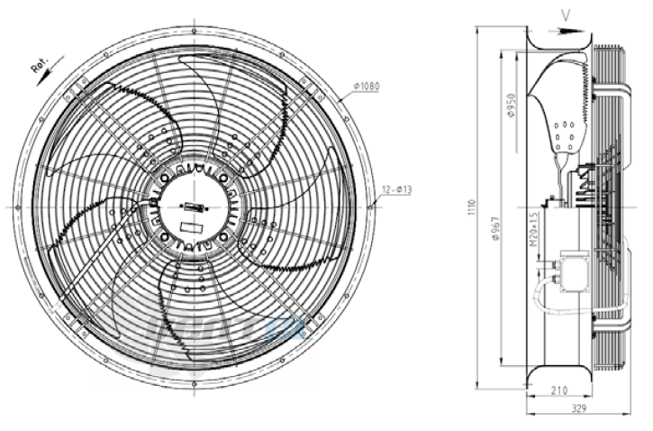 KEMAO KEMAO ODS950C-185B5.8D.V-03B 1.8 КВТ - описание, технические характеристики, графики