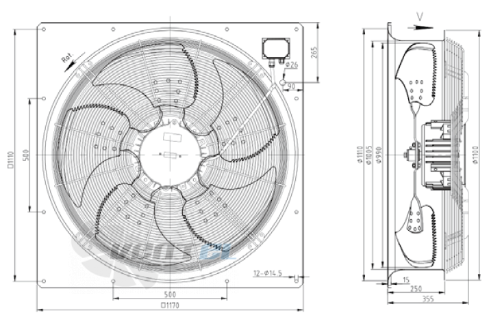 KEMAO KEMAO ODS990C-170B5.6D.V-01B 4.0 КВТ - описание, технические характеристики, графики