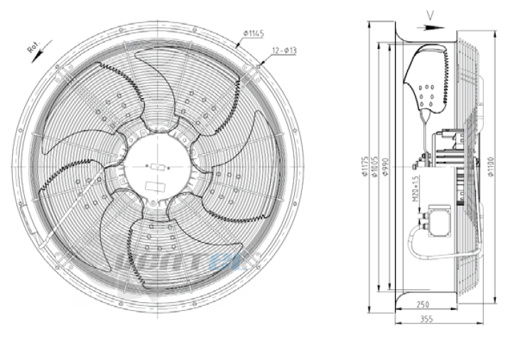 KEMAO KEMAO ODS990C-170B5.6D.V-03B 4.0 КВТ - описание, технические характеристики, графики