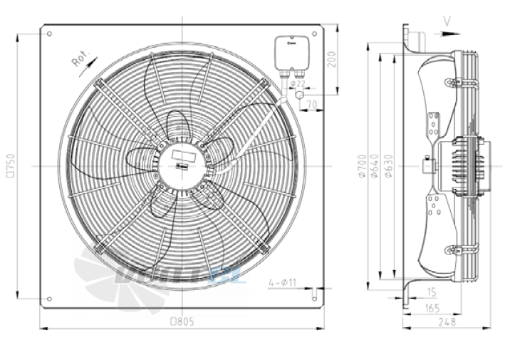 KEMAO KEMAO TFE630C-110B5.8D.V-01B 0.25 КВТ - описание, технические характеристики, графики