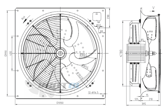 KEMAO KEMAO ODS850C-170B5.6D.V-01 1.8 КВТ - описание, технические характеристики, графики