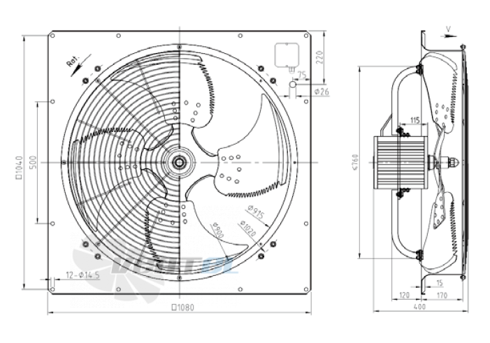 KEMAO KEMAO ODS900C-165B4.6D.V-01 2.2 КВТ - описание, технические характеристики, графики