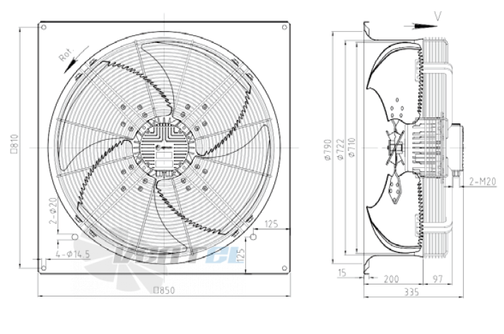 KEMAO KEMAO ODS710C-190B4.DC.V-01BZ 0.75 КВТ - описание, технические характеристики, графики