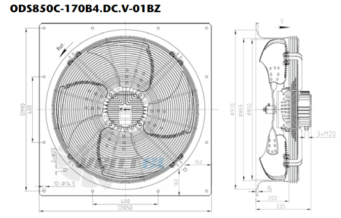 KEMAO KEMAO ODS850C-170B4.DC.V-01BZ 1.5 КВТ - описание, технические характеристики, графики