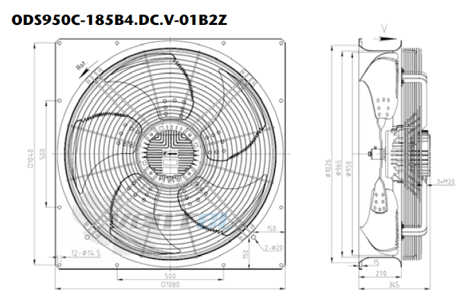 KEMAO KEMAO ODS950C-185B4.DC.V-01B2Z 2.2 КВТ - описание, технические характеристики, графики