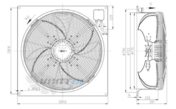 KEMAO KEMAO ODS710C-190B4.EC.V-01B2 0.75 КВТ - описание, технические характеристики, графики