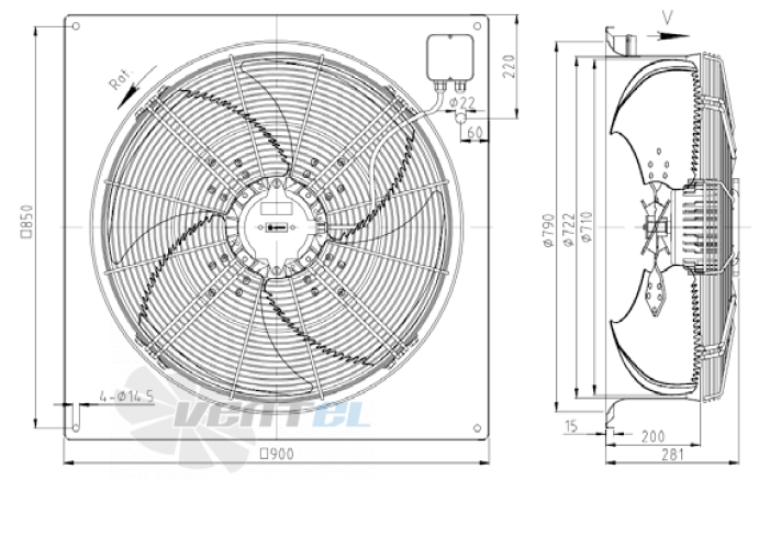 KEMAO KEMAO ODS710C-215B4.EC.V-01B 0.75 КВТ - описание, технические характеристики, графики