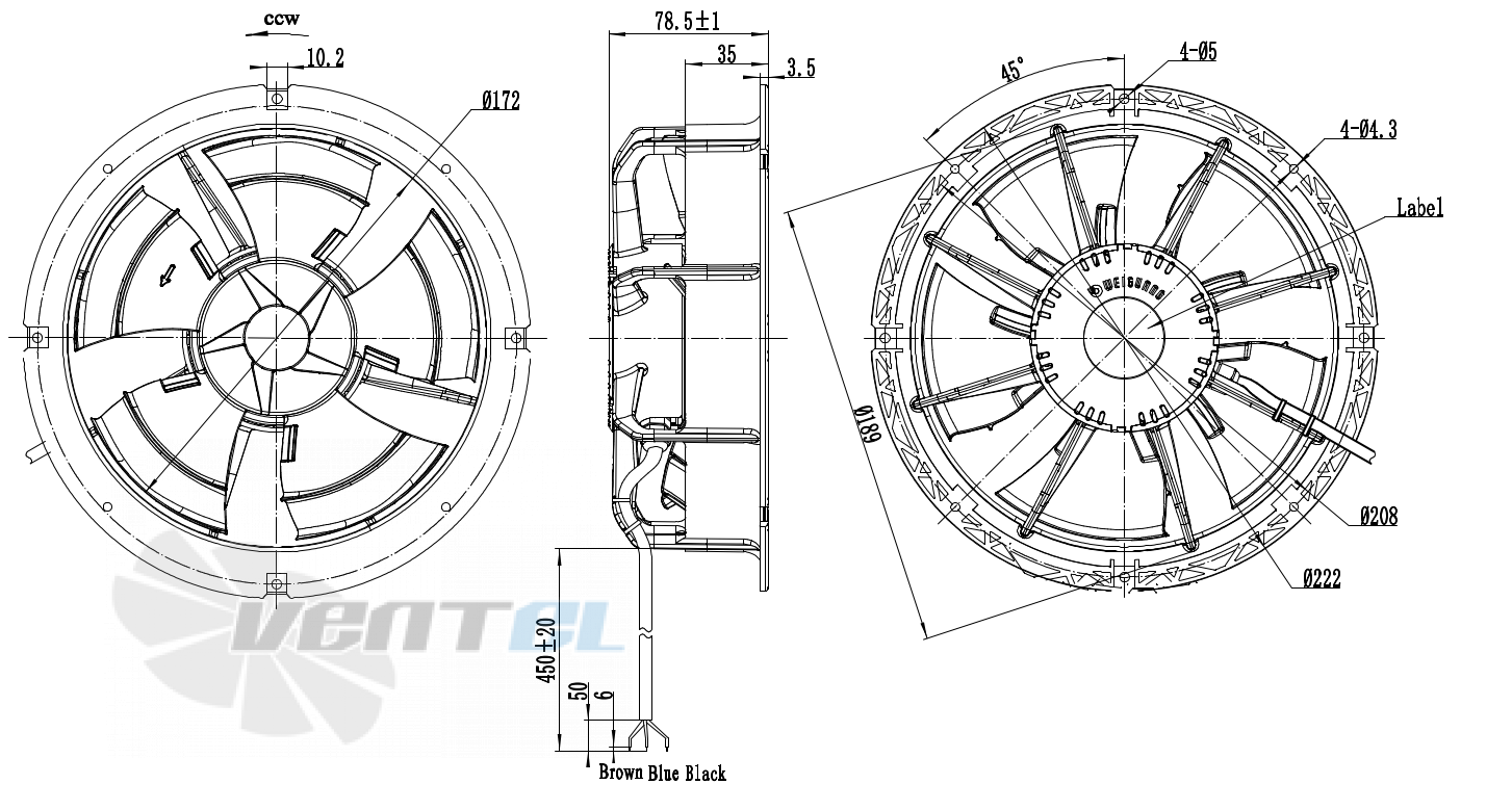 Weiguang WEIGUANG EC072-13E3G01-AS172-45P1-01 - описание, технические характеристики, графики