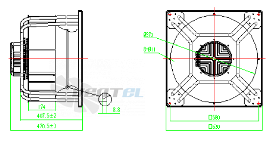 Weiguang WEIGUANG EC180-120D3G01-B560-174A1-02-Z - описание, технические характеристики, графики