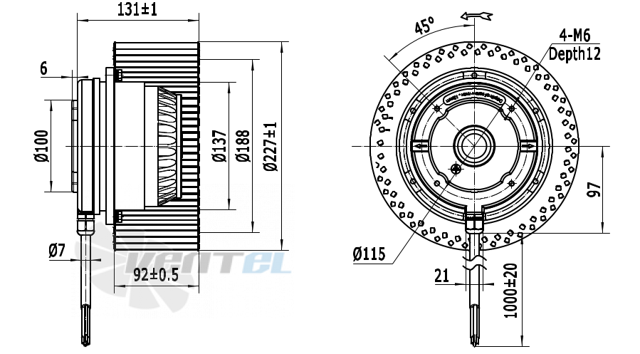 Weiguang WEIGUANG LXFF4D225-90-M137-35-AB01 - описание, технические характеристики, графики