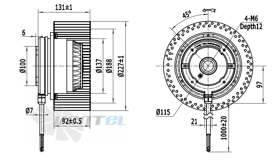 Weiguang WEIGUANG LXFF4E225-90-M137-35-AA01 - описание, технические характеристики, графики