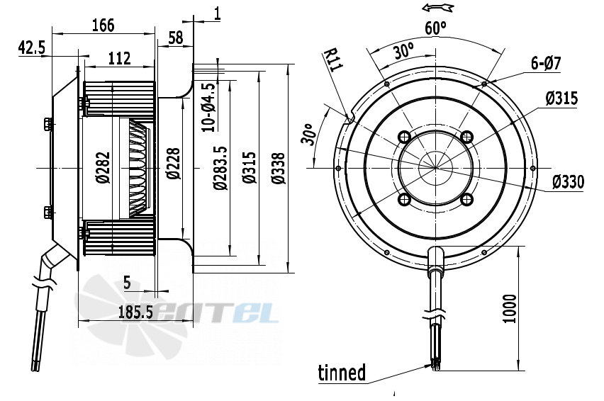 Weiguang WEIGUANG LXFF4E280-112-M168-50-AA02 - описание, технические характеристики, графики