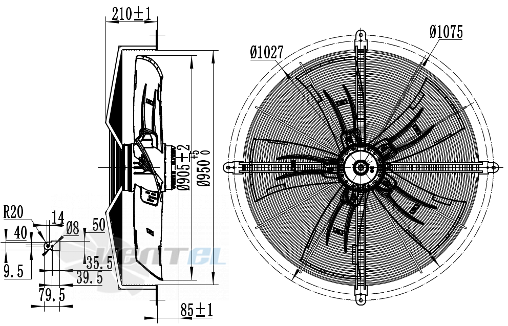 Weiguang WEIGUANG YWF-6D-910-S-180/120A-G - описание, технические характеристики, графики