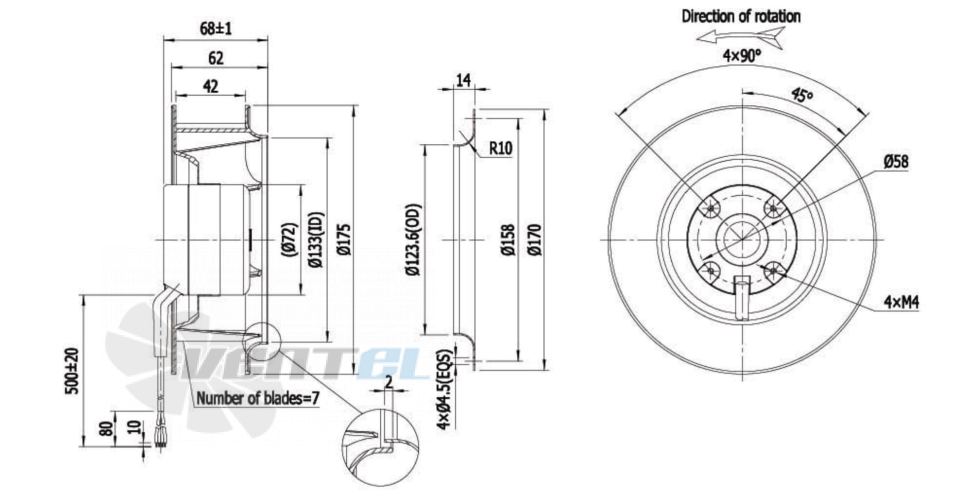 ВентЭл ВЕНТЭЛ LFT(R)1G-175-AB63-24VD - описание, технические характеристики, графики