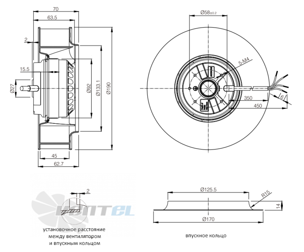 ВентЭл ВЕНТЭЛ LFT(R)2E-190-230VAC - описание, технические характеристики, графики