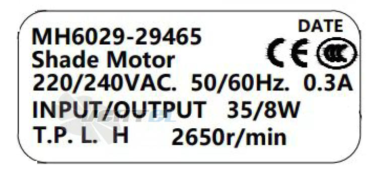 ВентЭл ВЕНТЭЛ MH6029-29465 - описание, технические характеристики, графики