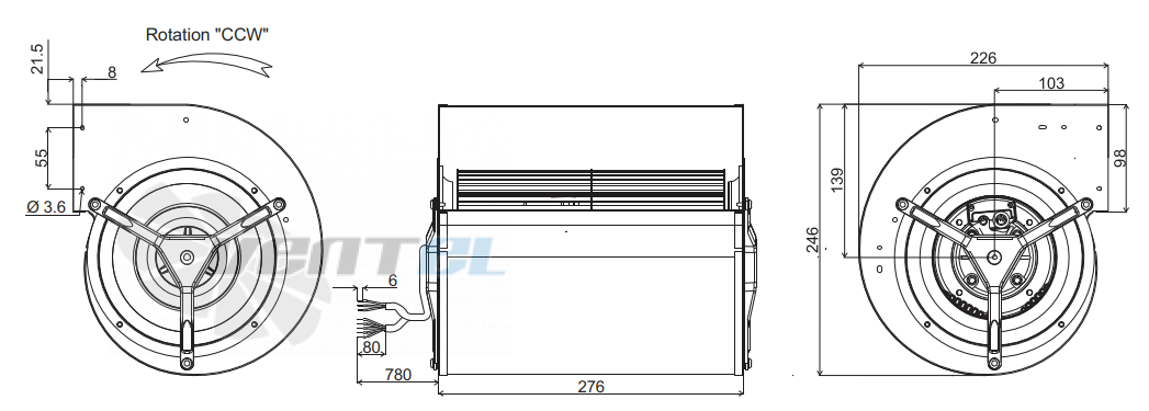 Ecofit ECOFIT GDSL4 160*242L K03-A2 - описание, технические характеристики, графики