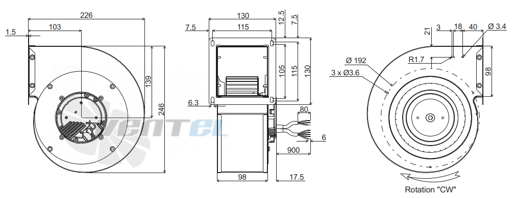 Ecofit ECOFIT GREG9 160*62R L02-A2 - описание, технические характеристики, графики