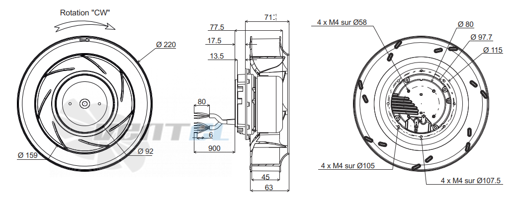 Ecofit ECOFIT RREG9 220*45R K49-A5 - описание, технические характеристики, графики