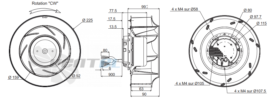 Ecofit ECOFIT RREG9 225*63R K49-A6 - описание, технические характеристики, графики