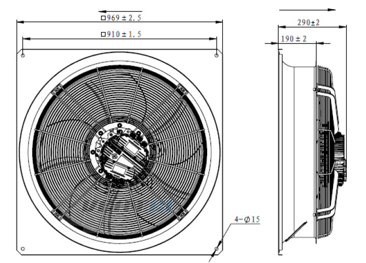 Fans-tech FANS-TECH AF800F5-150 - описание, технические характеристики, графики