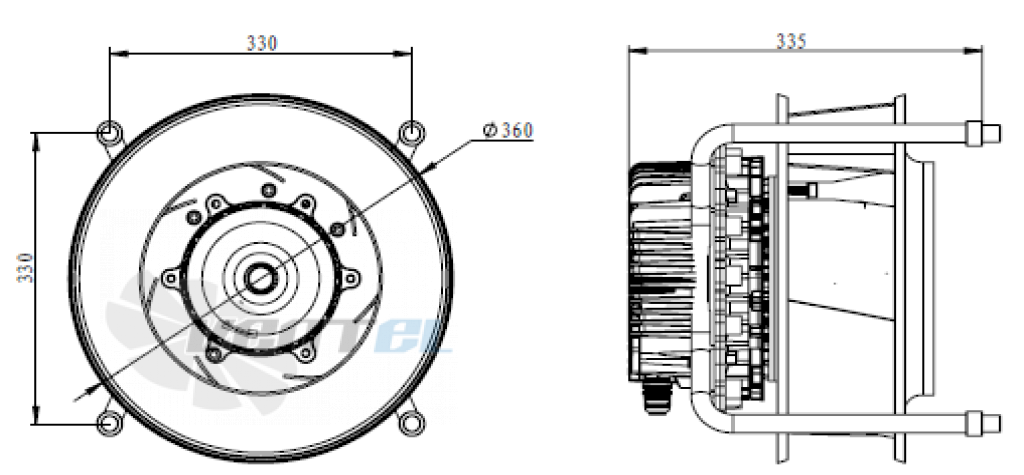 Fans-tech FANS-TECH SC355F5-112 - описание, технические характеристики, графики