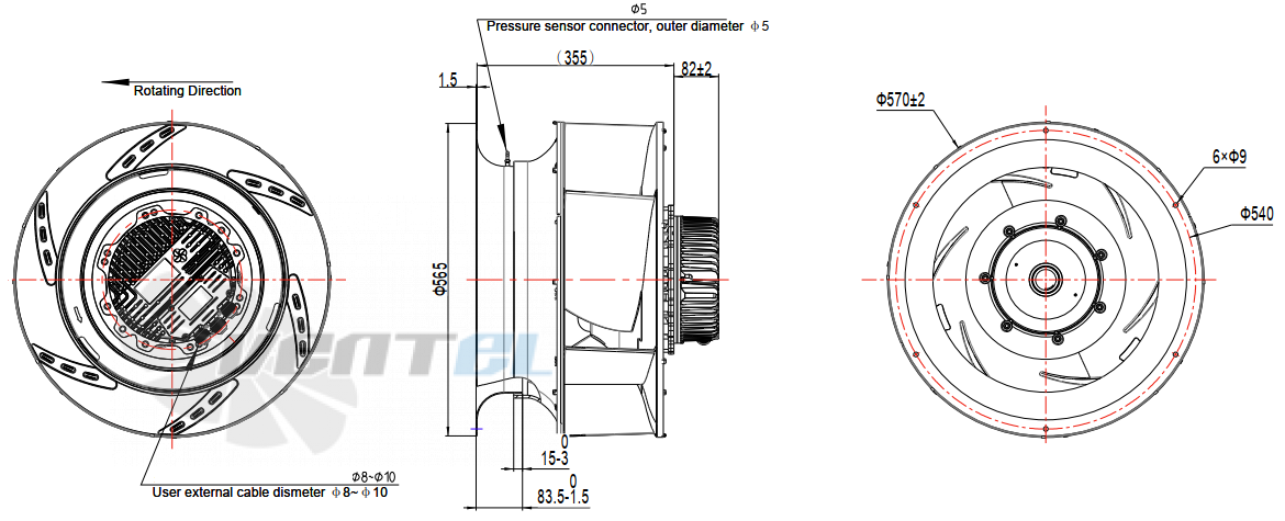 Fans-tech FANS-TECH SC560F5-150-002 - описание, технические характеристики, графики