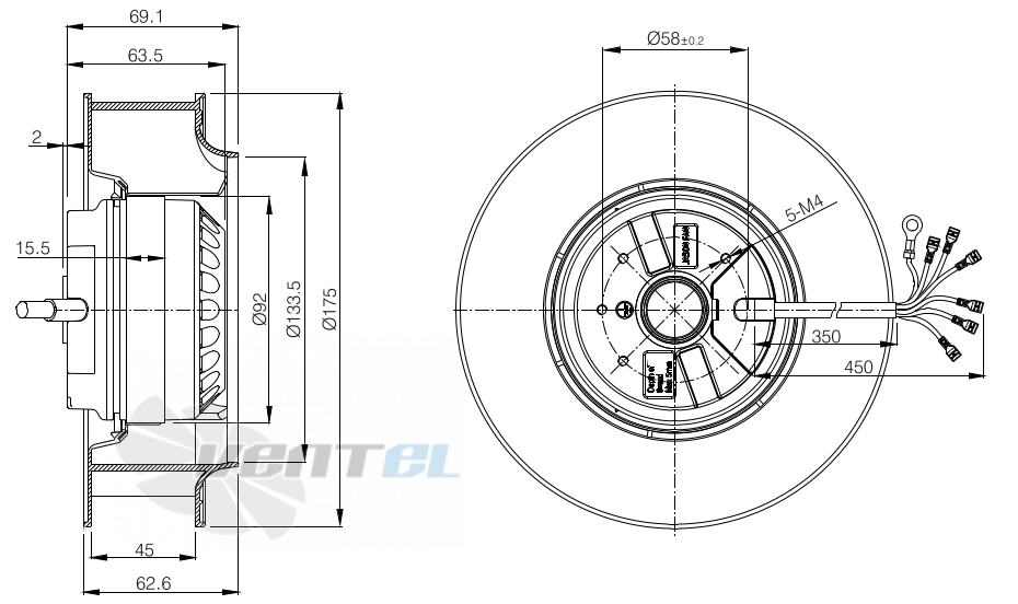 Jasonfan JASONFAN C2E-175.45TS - описание, технические характеристики, графики