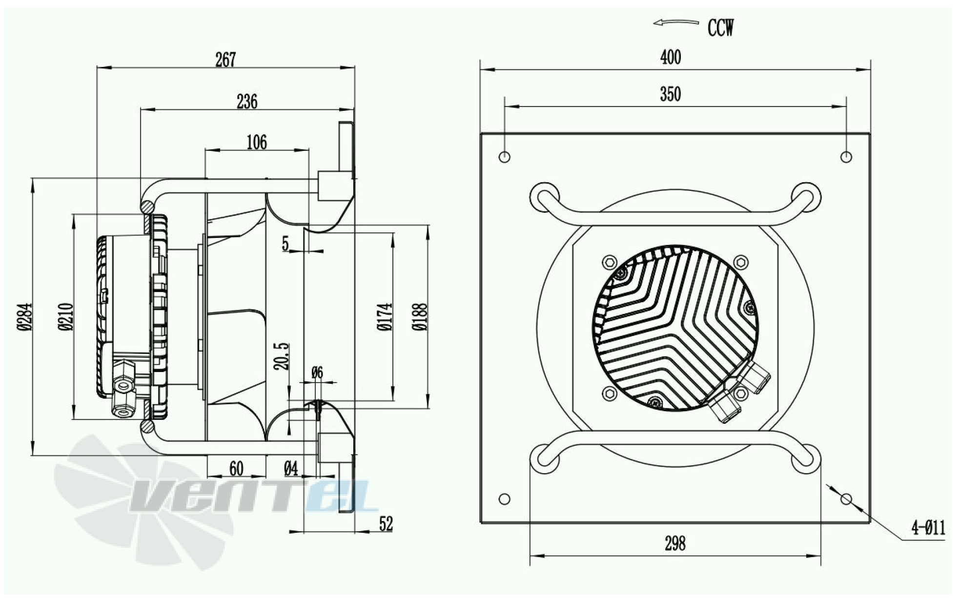 Weiguang WEIGUANG EC137-40D3G01-B280-60A1-01-Z - описание, технические характеристики, графики
