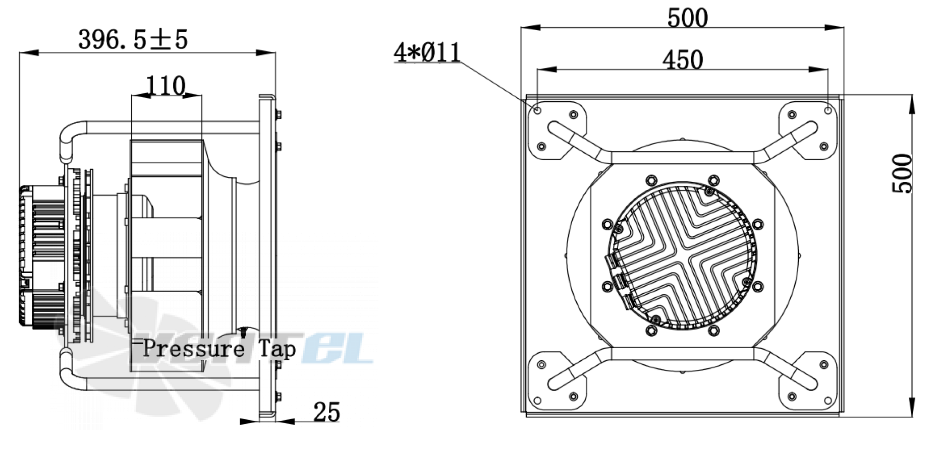 Weiguang WEIGUANG EC180-55D3G01-B355-110A1-02-Z - описание, технические характеристики, графики