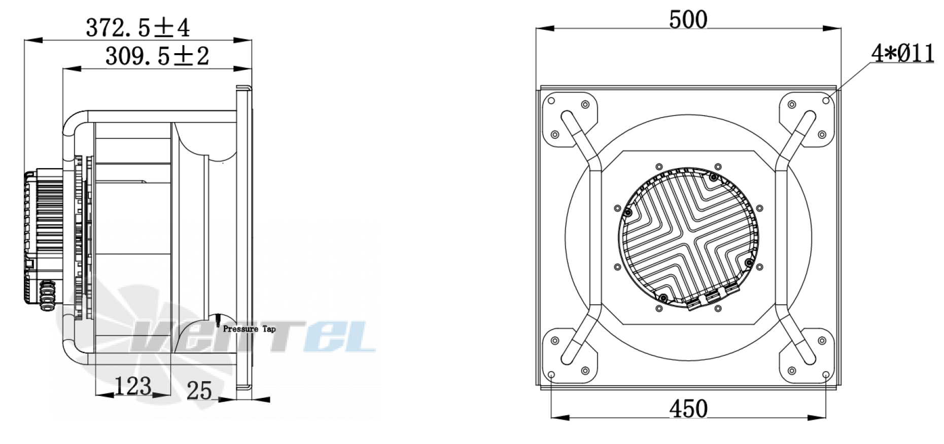 Weiguang WEIGUANG EC180-55D3G01-B400-123A1-02-Z - описание, технические характеристики, графики