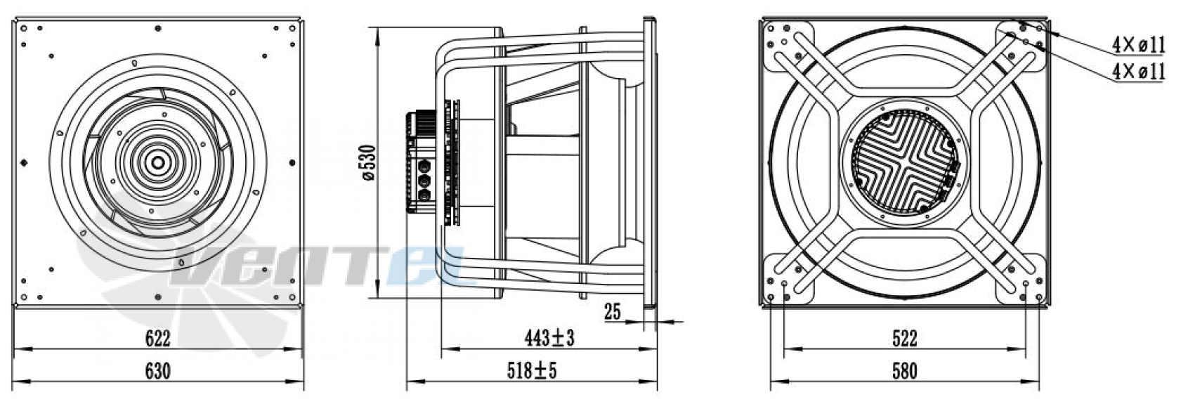 Weiguang WEIGUANG EC180-85D3G01-B450-150A2-01-Z - описание, технические характеристики, графики