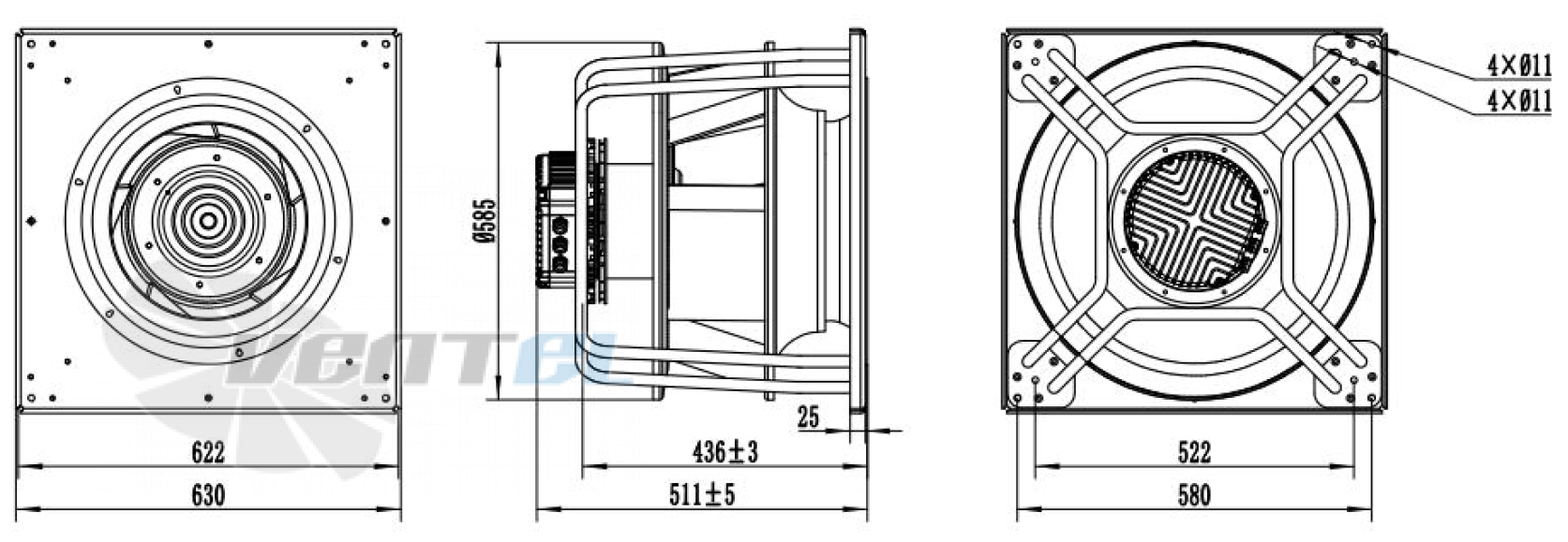 Weiguang WEIGUANG EC180-55D3G01-B500-175A2-01-Z - описание, технические характеристики, графики