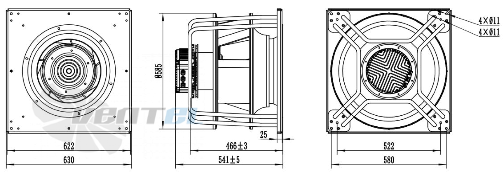 Weiguang WEIGUANG EC180-85D3G01-B500-175A2-01-Z - описание, технические характеристики, графики