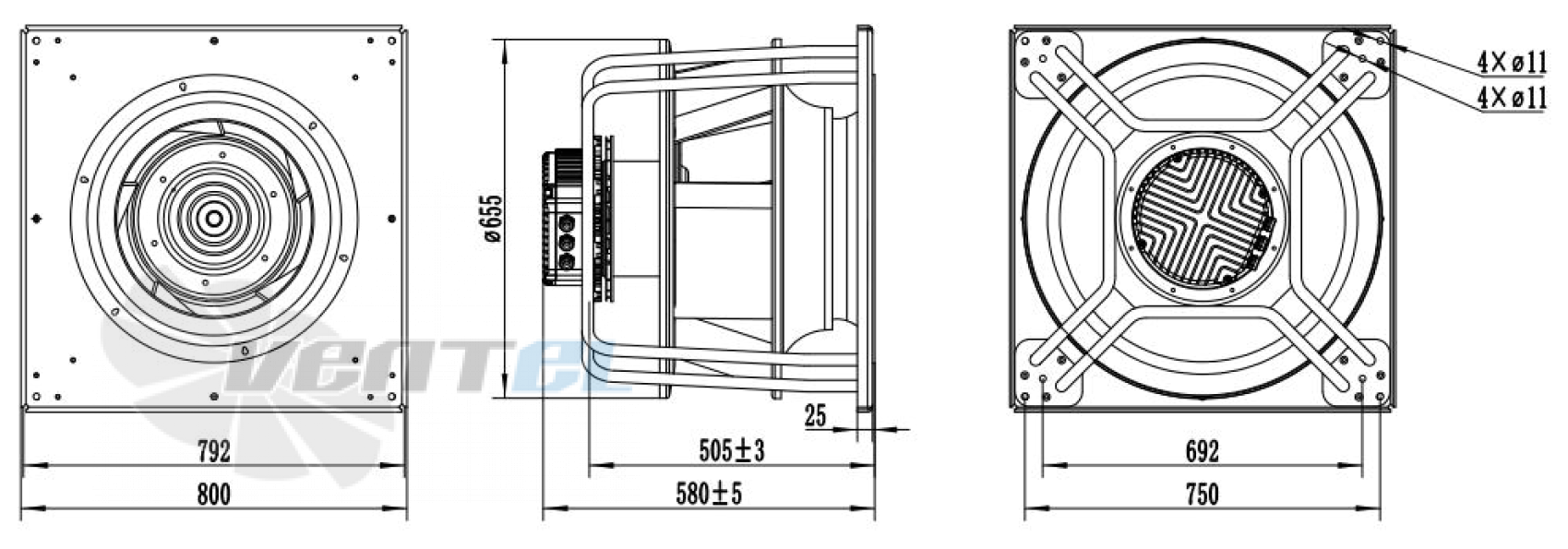 Weiguang WEIGUANG EC180-85D3G01-B560-190A2-01-Z - описание, технические характеристики, графики